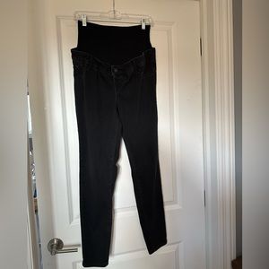Essential Black Full-Panel Maternity Skinny Jeans